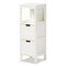Baxton Studio Reuben White Finished 2-Drawer Wood Storage Cabinet 163-10299 - alternate 1